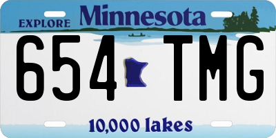 MN license plate 654TMG
