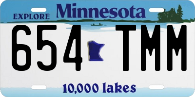 MN license plate 654TMM