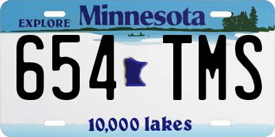 MN license plate 654TMS