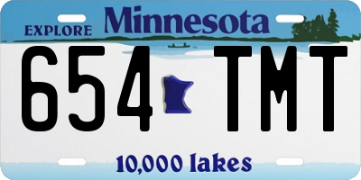 MN license plate 654TMT