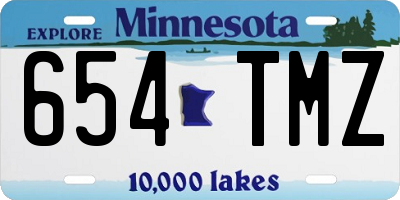 MN license plate 654TMZ