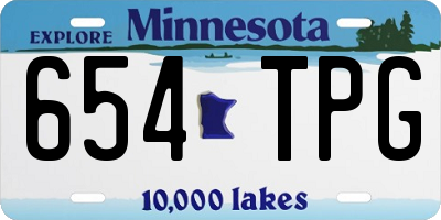 MN license plate 654TPG