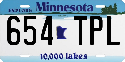 MN license plate 654TPL