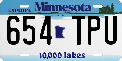 MN license plate 654TPU
