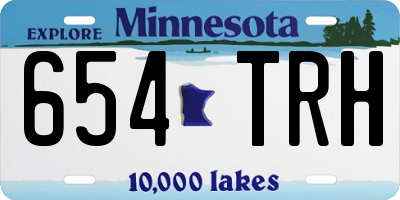 MN license plate 654TRH