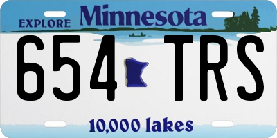 MN license plate 654TRS