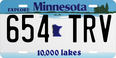 MN license plate 654TRV