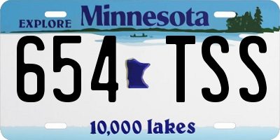 MN license plate 654TSS