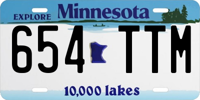 MN license plate 654TTM