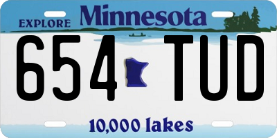 MN license plate 654TUD