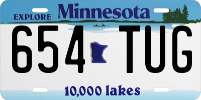 MN license plate 654TUG