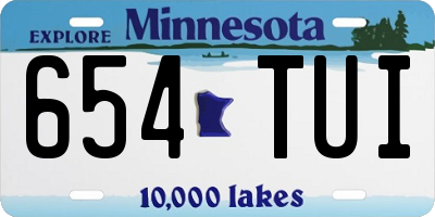 MN license plate 654TUI