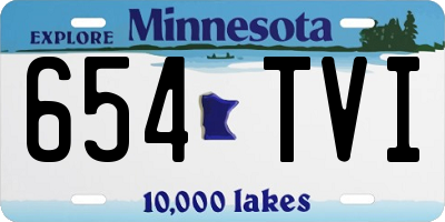 MN license plate 654TVI