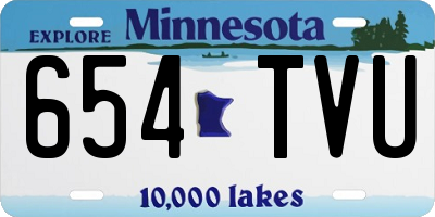 MN license plate 654TVU