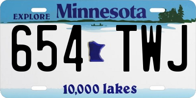 MN license plate 654TWJ
