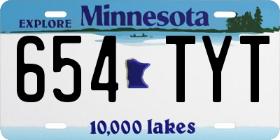 MN license plate 654TYT