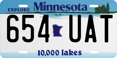 MN license plate 654UAT
