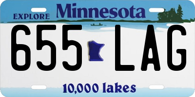 MN license plate 655LAG