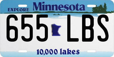 MN license plate 655LBS