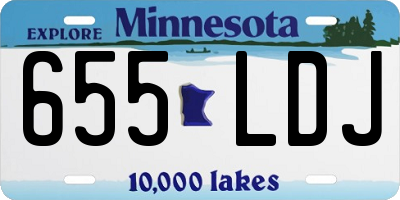 MN license plate 655LDJ