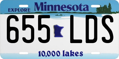 MN license plate 655LDS
