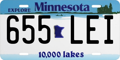 MN license plate 655LEI