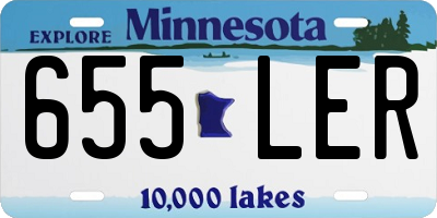 MN license plate 655LER