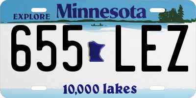 MN license plate 655LEZ