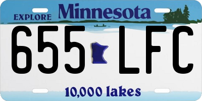 MN license plate 655LFC