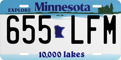 MN license plate 655LFM