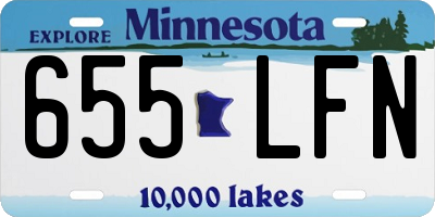MN license plate 655LFN