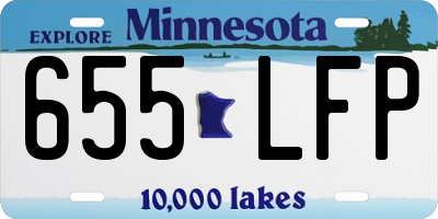 MN license plate 655LFP