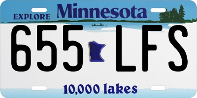 MN license plate 655LFS