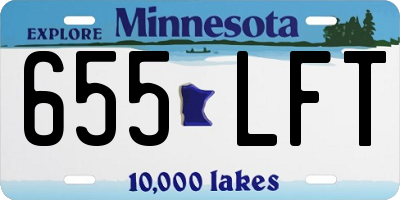MN license plate 655LFT