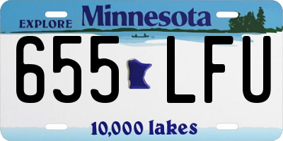 MN license plate 655LFU