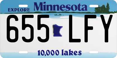 MN license plate 655LFY