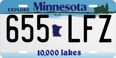 MN license plate 655LFZ