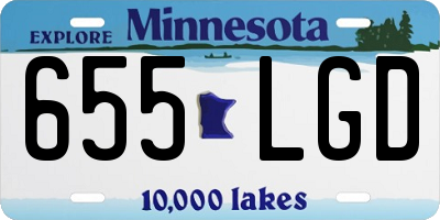 MN license plate 655LGD