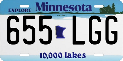 MN license plate 655LGG