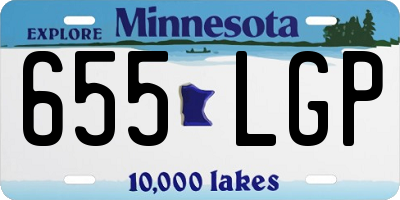 MN license plate 655LGP