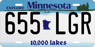 MN license plate 655LGR