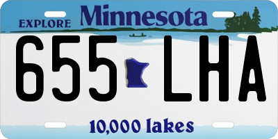 MN license plate 655LHA