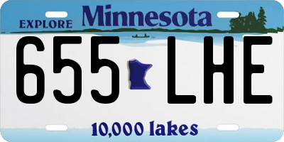 MN license plate 655LHE