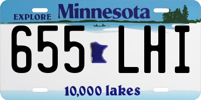 MN license plate 655LHI