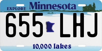 MN license plate 655LHJ