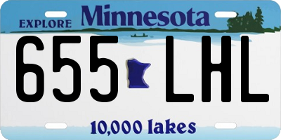 MN license plate 655LHL