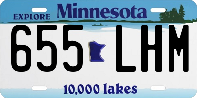 MN license plate 655LHM