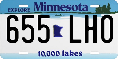 MN license plate 655LHO