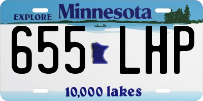 MN license plate 655LHP