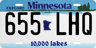 MN license plate 655LHQ